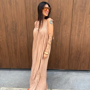 Abito lungo viscosa  “Virginia” LIP