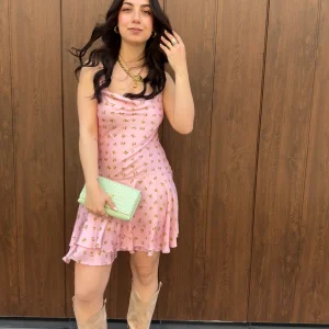 Abito “Flower Satin” LUMINA