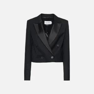 CALVIN KLEIN GIACCA WOOL CROPPED TUXEDO