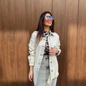 Camicia over denim “Ilary” GLAMOROUS