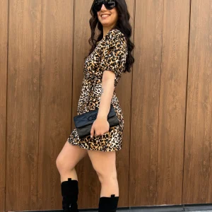 Abito a portafoglio “Leopard”  GLAMOROUS