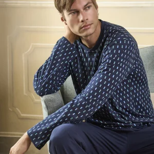 Fresco pigiama in jersey di cotone pettinato