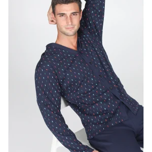 Fresco pigiama cardigan in 100% cotone