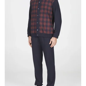 Completo notte in cotone jacquard