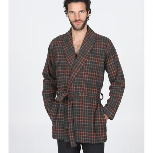 Giacca da camera in caldo cotone jacquard