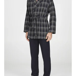 Giacca da camera in jacquard di cotone