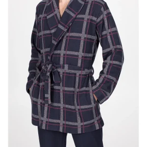 Giacca da camera in jacquard di cotone