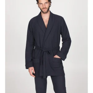 Giacca da camera in caldo cotone punto milano