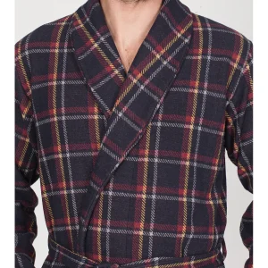 Giacca da camera sciallata in caldo cotone jacquard