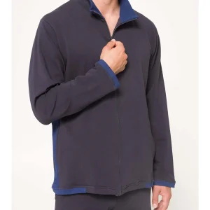 Tuta zip aperta pantalone con coulisse e tasche