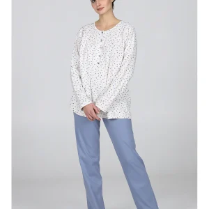 Cloe pigiama lungo serafino