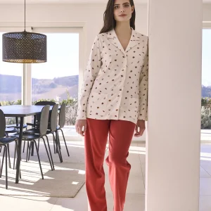 Caldo pigiama lungo cardigan