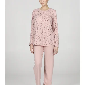 Caldo pigiama lungo serafino