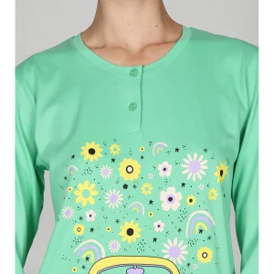 Vitaminico pigiama lungo con stampa