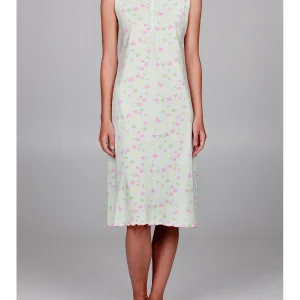 Camicia da notte con spallina larga in freschissimo cotone