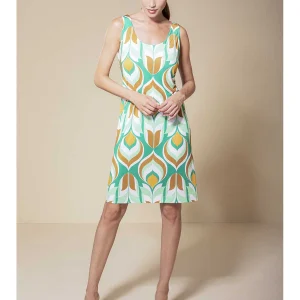 Abito con spallina larga in lucente viscosa elasticizzata