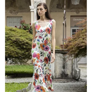 Abito lungo spallina larga