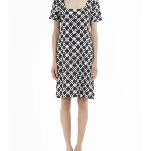 Abito elasticizzato a mezza manica