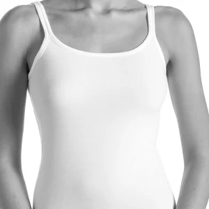Canotta top in cotone elasticizzato
