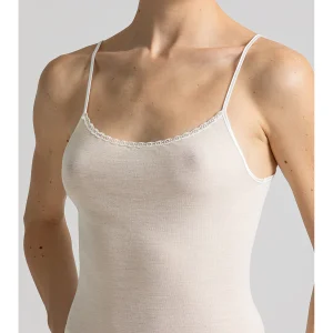 Top in pregiata lana e seta