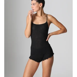 Canotta in lana e seta