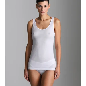 Canotta spallina stretta in puro cotone filoscozia certificato