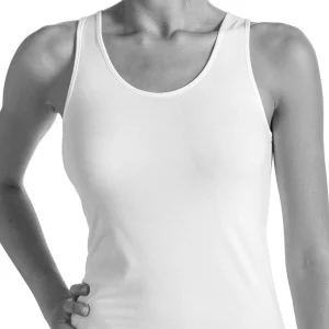 Canotta spallina larga in cotone elasticizzato