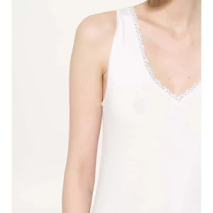 Canotta spalla larga in puro cotone