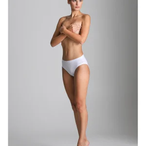 Slip midi in cotone e modal elasticizzato