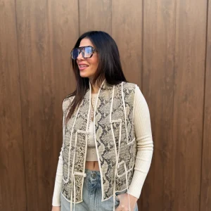 Gilet trapuntato “Phyton” ADORÉ