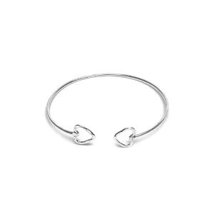 Bracciale micro fascia cuori vuoti