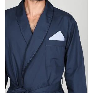 Giacca da camera in ricercato piquet di popeline 100% cotone