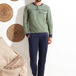 Pigiama Uomo lungo in cotone