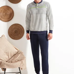 Pigiama Uomo lungo in cotone