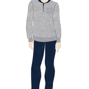 Pigiama Uomo lungo in cotone