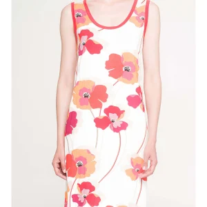 Abito senza manica in morbida viscosa