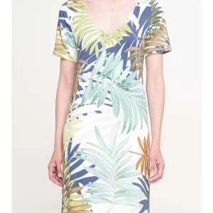 Abito mezza manica in morbida viscosa