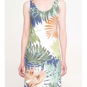 Abito senza manica in morbida viscosa