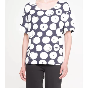 T-shirt mezza manica in morbida viscosa