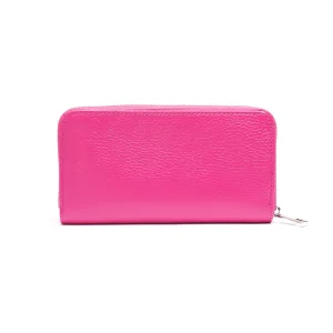 Portafoglio grande Unisex in Vera Pelle Chiusura con zip