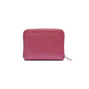 Portafoglio piccolo Unisex in Vera Pelle Chiusura con zip