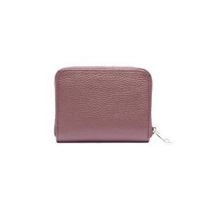 Portafoglio piccolo Unisex in Vera Pelle Chiusura con zip