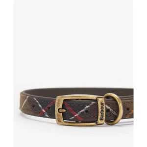 Barbour - Collare per cani in pelle e cotone Tartan
