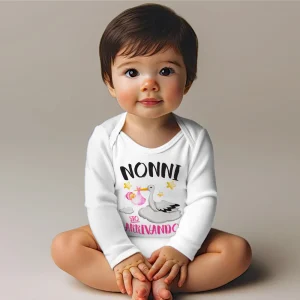 - Body neonata  rosa annuncio gravidanza ai nonni