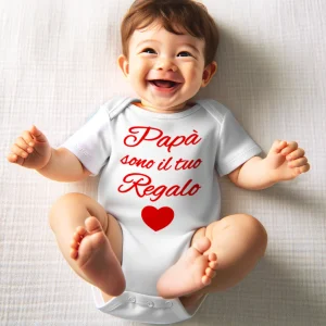 - body neonato unisex papà sono il tuo regalo
