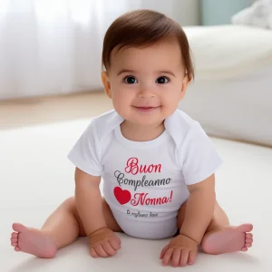 -compleanno nonna Body neonato frase auguri nonna
