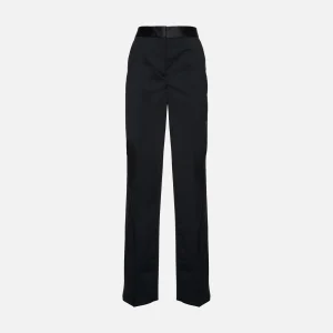 CALVIN KLEIN PANTALONE WOOL TUXEDO STRAIGHT PANT