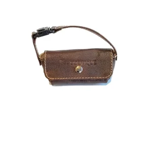 Dispenser sacchetti igienici in cuoio