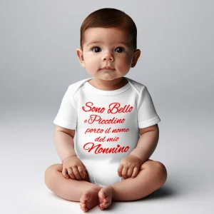 -Body Neonato  nome del Nonno Mezza Manica